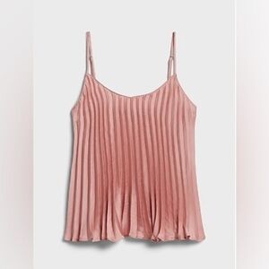 Banana Republic Pink Pleated Camisole Top